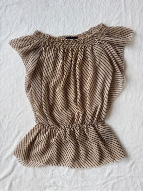 QED London - Sheer Striped Top